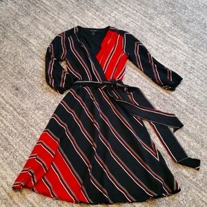 White House Back Market Silk Tie Dress